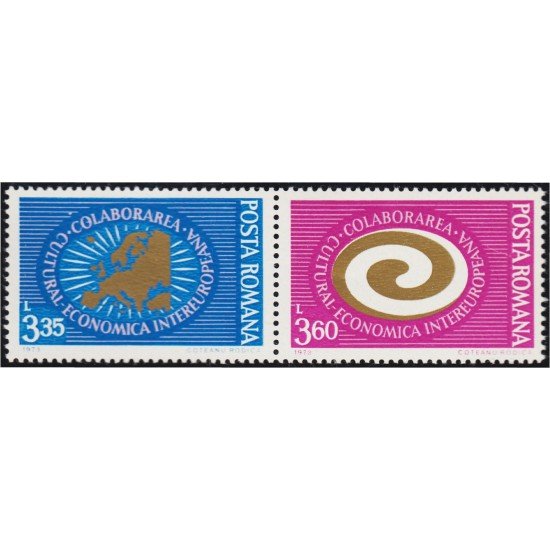 Rumanía Romania 2755/56 1973 Colaboración Europea MNH Rumanía Romania 2755/56 1973 Colaboración Europea MNH