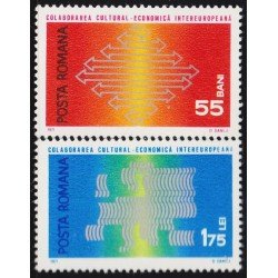 Rumanía Romania 2602/03 1971 Colaboración cultural y económica Europea MNH Rumanía Romania 2602/03 1971 Colaboración cultural y económica Europea MNH