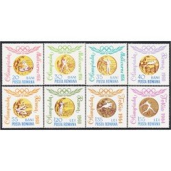 Rumanía Romania 2068/75 1964 Medallas olímpicas rumanas MNH Rumanía Romania 2068/75 1964 Medallas olímpicas rumanas MNH