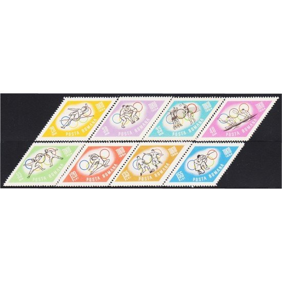 Rumanía Romania 2024/31 1964 Juegos Olímpicos de Tokyo MNH Rumanía Romania 2024/31 1964 Juegos Olímpicos de Tokyo MNH