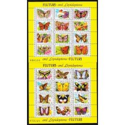 Rumanía HB 213/14 1991 Fauna Mariposas Butterflies MNH Rumanía HB 213/14 1991 Fauna Mariposas Butterflies MNH