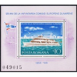 Rumanía HB 147 1981 125 aniversario de la fundación de la Comisión Europea MNH Rumanía HB 147 1981 125 aniversario de la fundación de la Comisión Europea MNH