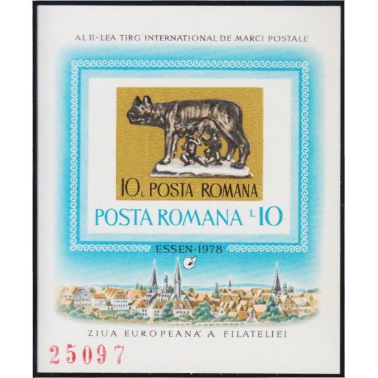 Rumanía HB 134A 1978 Primera feria internacional de sellos postales MNH Rumanía HB 134A 1978 Primera feria internacional de sellos postales MNH