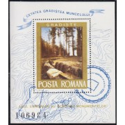 Rumanía HB 119 1975 Año europeo de la protección de monumentos MNH