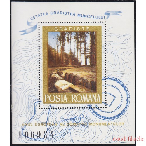 Rumanía HB 119 1975 Año europeo de la protección de monumentos MNH