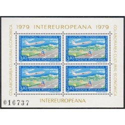 Rumania Romania Aéreo 266 1979 Colaboración europea económica y cultural MNH Rumania Romania Aéreo 266 1979 Colaboración europea económica y cultural MNH