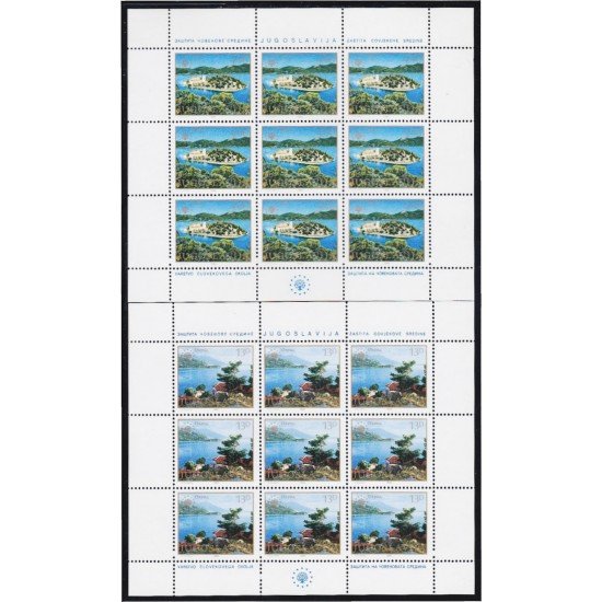 Yugoslavia 1732/33 1980 Minihojita Protección del medio ambiente MNH Yugoslavia 1732/33 1980 Minihojita Protección del medio ambiente MNH