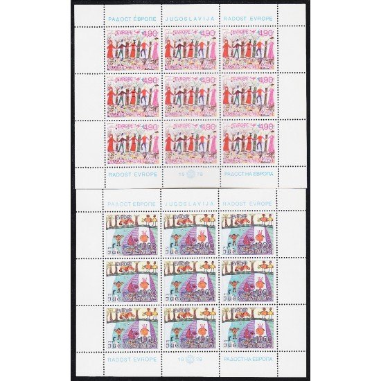 Yugoslavia 1641/42 1978 Minihojita Encuentro de infantes de Europa MNH Yugoslavia 1641/42 1978 Minihojita Encuentro de infantes de Europa MNH