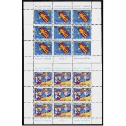 Yugoslavia 1583/84 1977 Minihojita Encuentro de infantes de Europa MNH