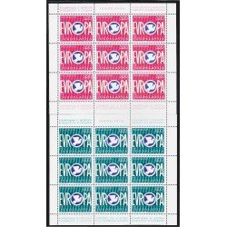 Yugoslavia 1506/07 1975 Minihojita Colaboración y seguridad europea MNH