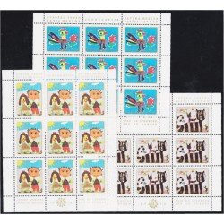 Yugoslavia 1458/60 1974 Minihojita Semana europea del infante  MNH