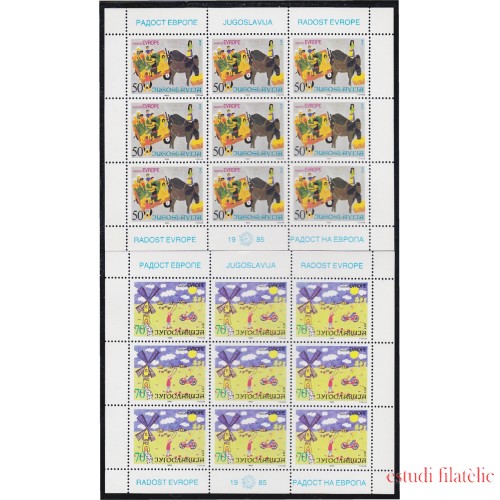 Yugoslavia 2005/06 1985 Minihojita Alegría de europa Dibujos infantiles MNH