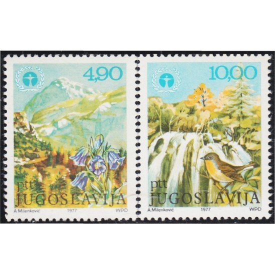 Yugoslavia 1578/79 1977 Pinturas de Andrija Milenkovic MNH