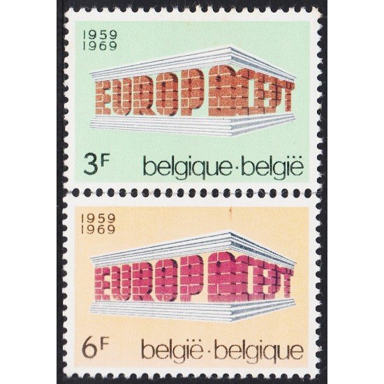 Bélgica 1489/90 1969 Europa Conferencia europea de telecomunicaciones MNH Bélgica 1489/90 1969 Europa Conferencia europea de telecomunicaciones MNH