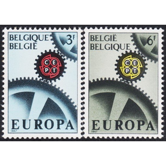 Bélgica 1415/16 1967 Europa Grabado MNH Bélgica 1415/16 1967 Europa Grabado MNH