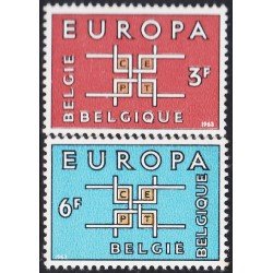 Bélgica 1260/61 1963 Europa Grabado MNH