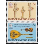 Chipre 637/38 1985 Europa Año europeo de la música MNH