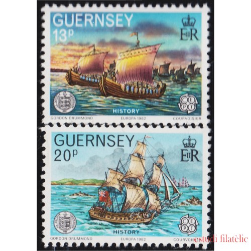 Guernsey 248/49 1982 Europa Hechos históricos MNH