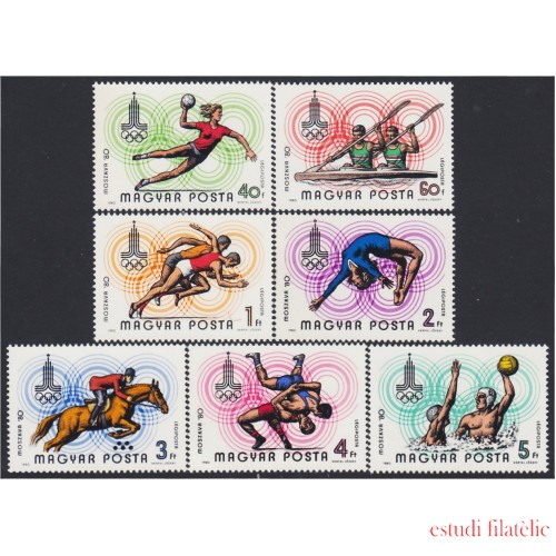 Hungría Hungary A - 429/35 1980 Juegos olímpicos de Moscú MNH