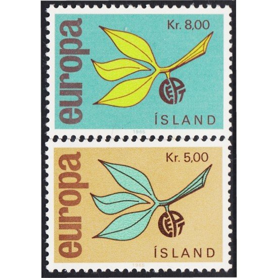 Islandia 350/51 1965 Europa MNH Islandia 350/51 1965 Europa MNH