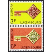 Luxemburgo 724/25 1968 Europa MNH