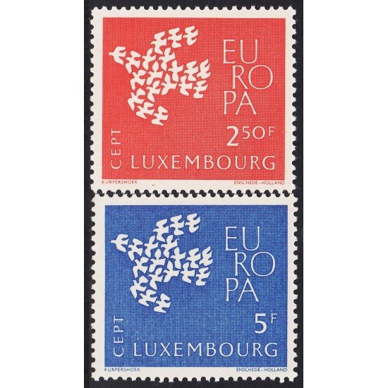 Luxemburgo 601/02 1961 Europa MNH Luxemburgo 601/02 1961 Europa MNH