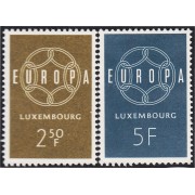 Luxemburgo 567/68 1959 Europa MNH