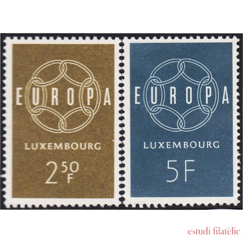 Luxemburgo 567/68 1959 Europa MNH