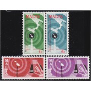 Malta 545/48 1977 Día mundial de las Telecomunicaciones MNH