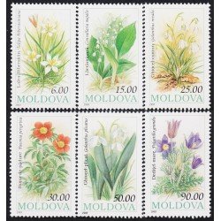 Moldavia 71/76 1993 Flora Flores Flowers MNH Moldavia 71/76 1993 Flora Flores Flowers MNH