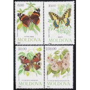 Moldavia 67/70 1993 Fauna Mariposas Butterflies MNH