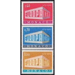 Monaco 789/90 1969 Europa Puente de colaboración europea MNH Monaco 789/90 1969 Europa Puente de colaboración europea MNH