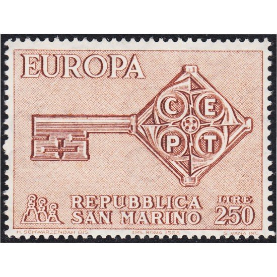 San Marino 720 1968 Europa MNH San Marino 720 1968 Europa MNH