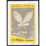 Hungría Hungary 2821 1982 200 aniversario de la fundación de la papelería de Diosgyor MNH Sin dentar