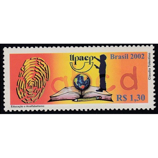 Brasil Brazil 2801 2002 Serie América UPAEP. Analfabetismo MNH