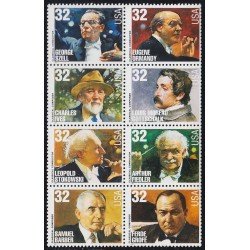 Estados Unidos USA 2655/62 1997 Directores y compositores MNH Estados Unidos USA 2655/62 1997 Directores y compositores MNH