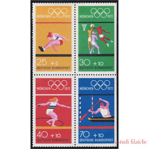 Alemania Federal 586/89 XX Juegos olímpicos de Munich MNH