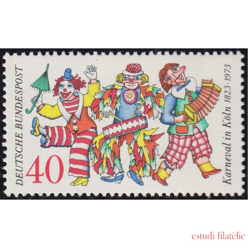 Alemania Federal 599 1972 150 Aniversario del Carnaval de Colonia MNH