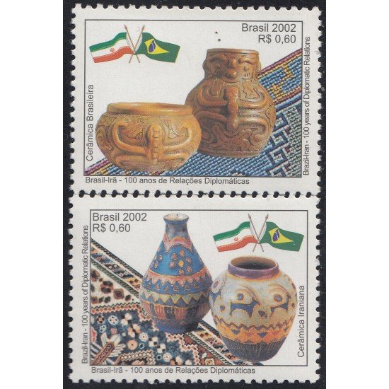 Brasil Brazil 2811/12 2002 100 Años de relaciones diplomáticas con Iran MNH