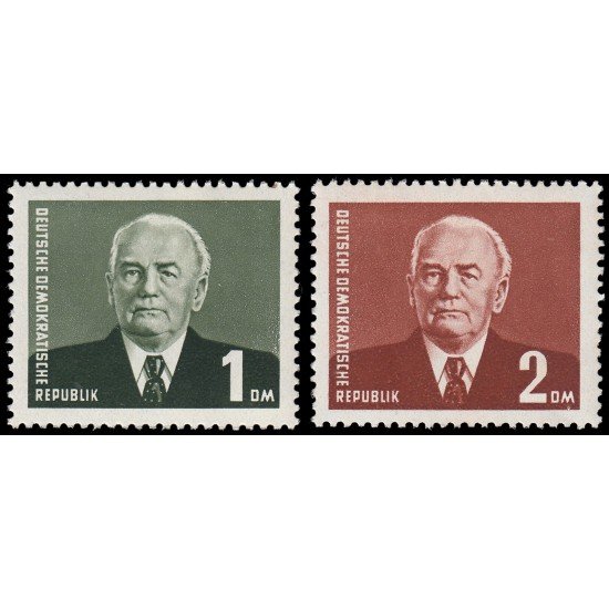 Alemania Oriental 78/79 1953 Presidente Pieck MNH Alemania Oriental 78/79 1953 Presidente Pieck MNH