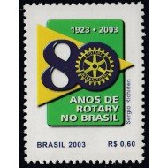 Brasil Brazil 2821 2003 80 Años de Rotary Club Internacional en Brasil MNH