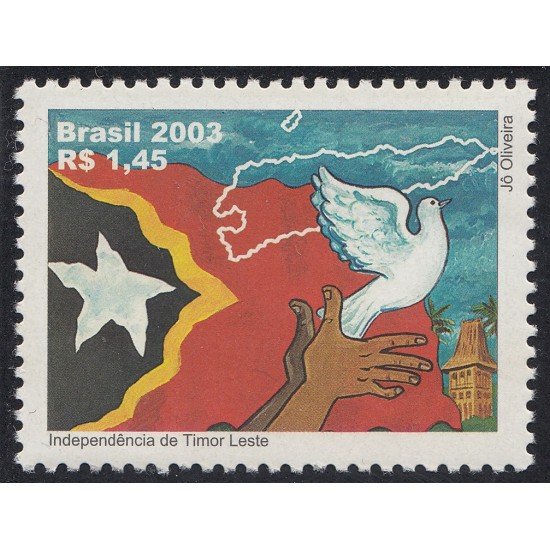 Brasil Brazil 2824 2003 I Aniversario de la Independencia de Timor Oriental MNH