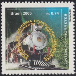 Brasil Brazil 2844 2003 Historia de los trenes MNH Brasil Brazil 2844 2003 Historia de los trenes MNH