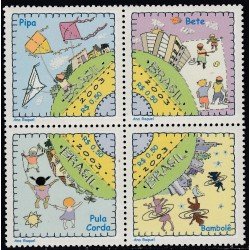 Brasil Brazil 2845/48 2003 Juegos infantiles MNH Brasil Brazil 2845/48 2003 Juegos infantiles MNH