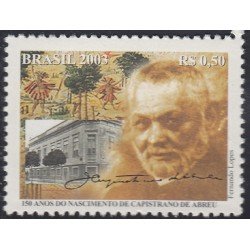 Brasil Brazil 2858 2003 150 Años del nacimiento de Capistrano de Abreu. Historiador MNH Brasil Brazil 2858 2003 150 Años del nacimiento de Capistrano de Abreu. Historiador MNH