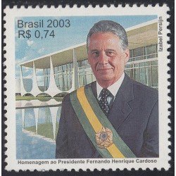 Brasil Brazil 2859 2003 Homenaje al Presidente Fernando Henrique Cardoso MNH Brasil Brazil 2859 2003 Homenaje al Presidente Fernando Henrique Cardoso MNH