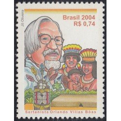 Brasil Brazil 2868 2004 90 Años del Nacimiento de Sertanista Orlando Villas MNH Brasil Brazil 2868 2004 90 Años del Nacimiento de Sertanista Orlando Villas MNH
