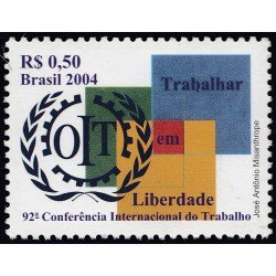 Brasil Brazil 2870 2004 92 Conferencia Internacional del Trabajo MNH Brasil Brazil 2870 2004 92 Conferencia Internacional del Trabajo MNH