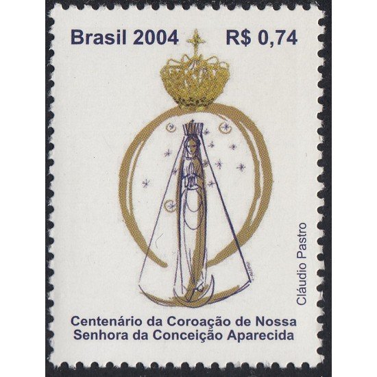 Brasil Brazil 2896 2004 100° de la Coronación de la Virgen Inmaculada Concepción MNH