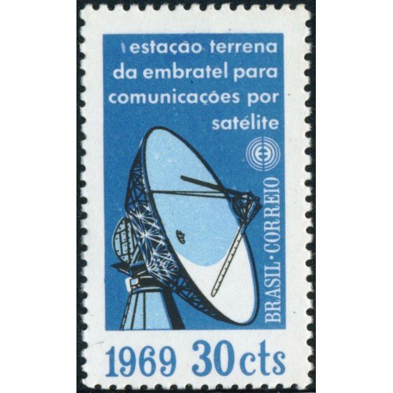 Brasil Brazil 885 1969 Comunicaciones por satélite MNH